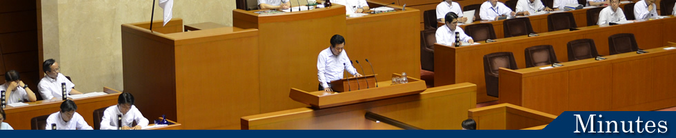 福岡県議会議員　原竹岩海　議会発言風景